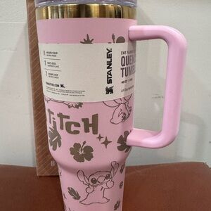 Stanley 40 Oz Pink Tumbler Disney Stitch NIB